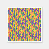 Serviette En Papier Motif Rainbow moderne (Devant)