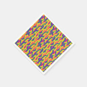 Serviette En Papier Motif Rainbow moderne (Coin)