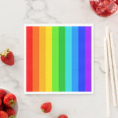 Serviette En Papier Motif Rainbow Stripe #2 (En situation)