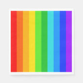 Serviette En Papier Motif Rainbow Stripe #2 (Devant)