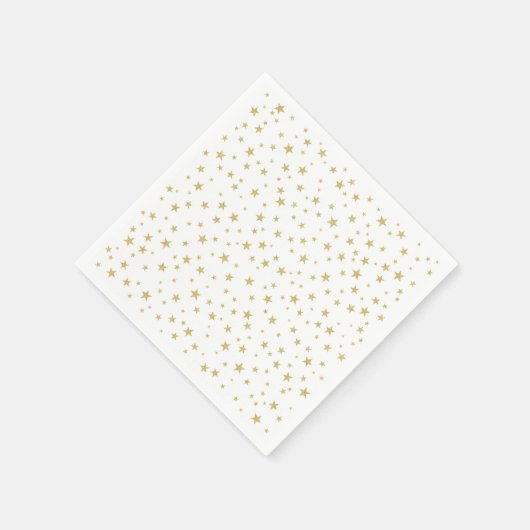 Serviette En Papier Motif Random Gold Star | Papier de partie (Coin)