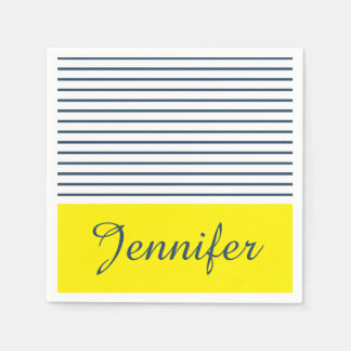 Serviette En Papier Motif rayé moderne