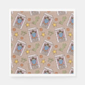 Serviette En Papier Motif Recherché Cookie Monster (Devant)