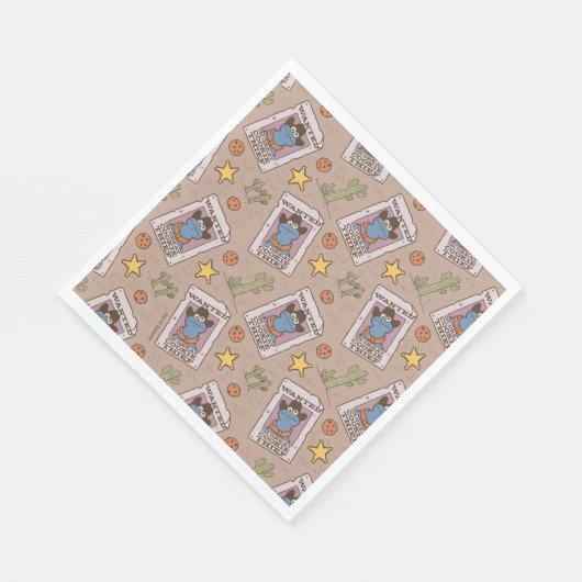 Serviette En Papier Motif Recherché Cookie Monster (Coin)