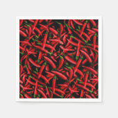 Serviette En Papier Motif Red Chili Peppers (Devant)