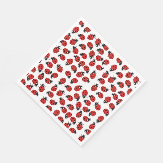 Serviette En Papier Motif Red Ladybug (Coin)
