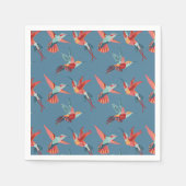 Serviette En Papier Motif Retro Hummingbird (Devant)