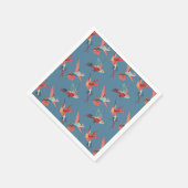 Serviette En Papier Motif Retro Hummingbird (Coin)