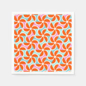 Serviette En Papier Motif Retro Orange Wedge (Devant)