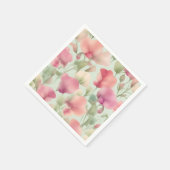 Serviette En Papier Motif Retro Pastel Sweet Pea (Coin)