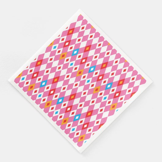 Serviette En Papier Motif Rhombus (Coin)