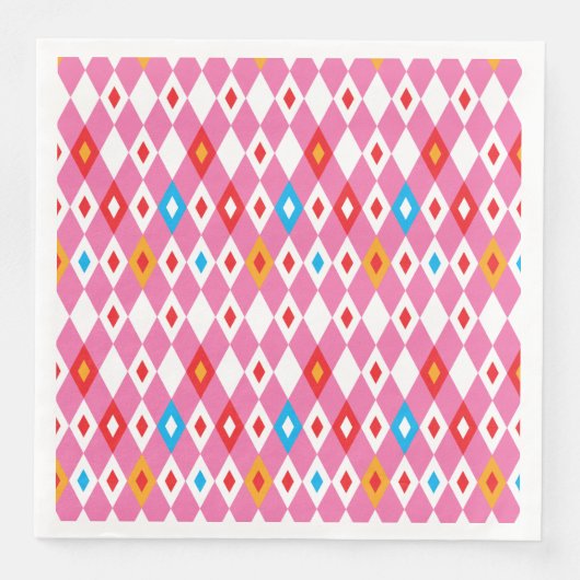 Serviette En Papier Motif Rhombus (Devant)