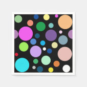 Serviette En Papier motif rond (Devant)