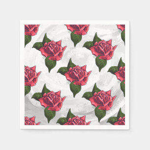 Serviette En Papier Motif rose