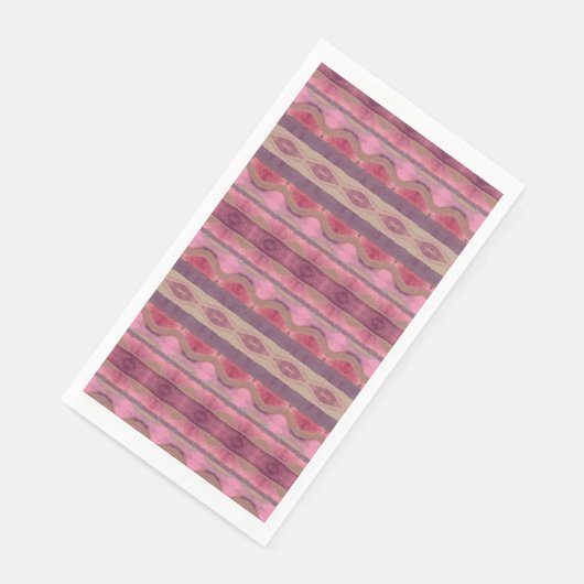 Serviette En Papier Motif rose (Coin)