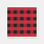 Serviette En Papier Motif rouge rouge classique (Devant)