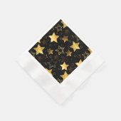 Serviette En Papier Motif sans couture avec étoiles d'or (Coin)