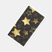 Serviette En Papier Motif sans couture avec étoiles d'or (Coin)