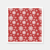 Serviette En Papier Motif sans couture classique rouge et blanc (Devant)