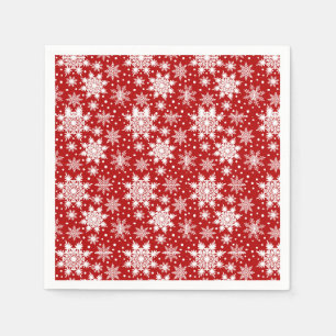 Serviette En Papier Motif sans couture classique rouge et blanc