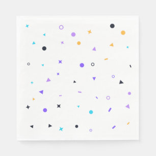 Serviette En Papier Motif sans couture de confettis de Memphis