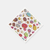 Serviette En Papier Motif sans couture de Donuts (Coin)