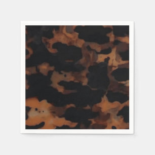 Serviette En Papier Motif sans fil Tortoiseshell, Chic TortoiseShell