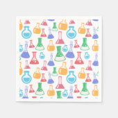 Serviette En Papier Motif scientifique divertissant Beakers and Flaque (Devant)