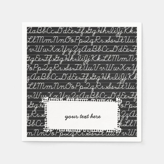Serviette En Papier Motif scolaire (Devant)
