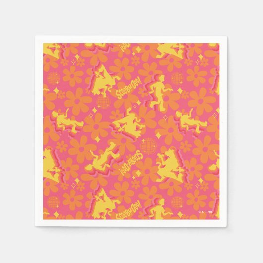 Serviette En Papier Motif Scooby-Doo Disco super (Devant)