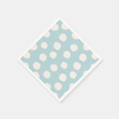 Serviette En Papier Motif Shell bleu (Coin)