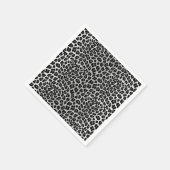 Serviette En Papier Motif simple de léopard des neiges  (Coin)