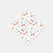 Serviette En Papier Motif simple d'équipement médical d'infirmière de  (Coin)