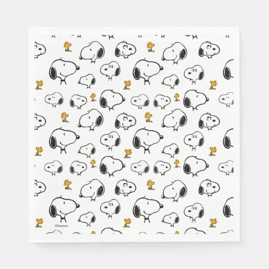 Serviette En Papier Motif Snoopy & Woodstock (Devant)