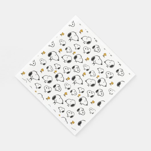 Serviette En Papier Motif Snoopy & Woodstock (Coin)
