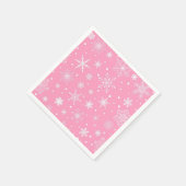 Serviette En Papier Motif Snowflake (Coin)