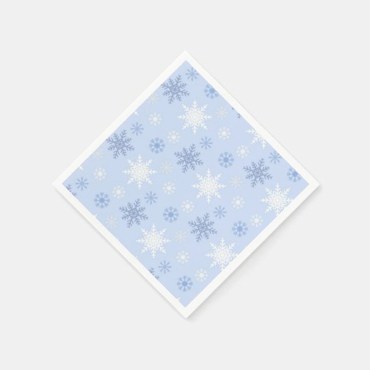 Serviette En Papier Motif Snowflake (Coin)
