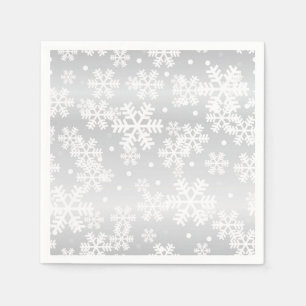 Serviette En Papier Motif Snowflake