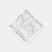 Serviette En Papier Motif Snowflake (Coin)