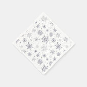 Serviette En Papier Motif Snowflake (Coin)