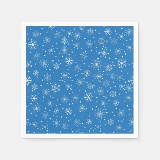 Serviette En Papier Motif Snowflake (Devant)