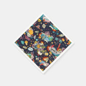 Serviette En Papier Motif spatial (Coin)