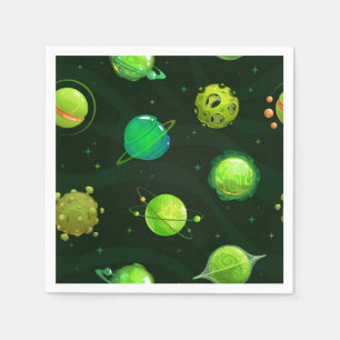 Serviette En Papier Motif spatial