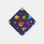 Serviette En Papier Motif spatial (Coin)
