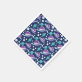 Serviette En Papier Motif spatial, Planètes, Étoiles, Galaxie, Cosmos (Coin)