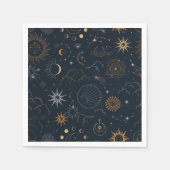 Serviette En Papier Motif Stars & Planètes (Devant)