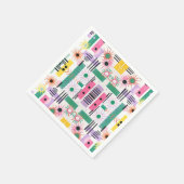 Serviette En Papier Motif Sun (Coin)