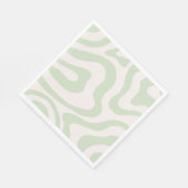 Serviette En Papier Motif Super à bande verte Sage Green (Coin)