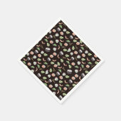Serviette En Papier Motif sushi noir mignon (Coin)