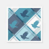 Serviette En Papier MOTIF Tartan RAVENCLAW™ (Devant)